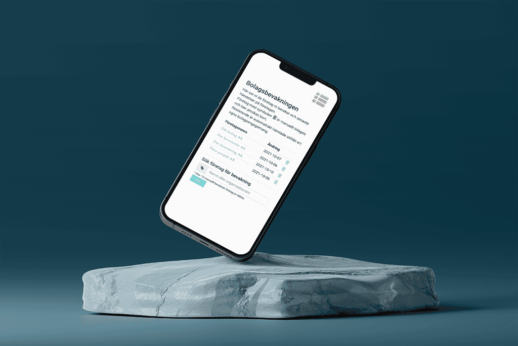 Testa Bolagsbevakning kostnadsfritt i 30 dagar med Förebygg